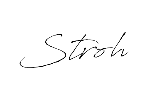 Antro_Vectra is a professional signature style that is perfect for those who want to add a touch of class to their signature. It is also a great choice for those who want to make their signature more unique. Get Stroh name to fancy signature for free. Stroh signature style 6 images and pictures png