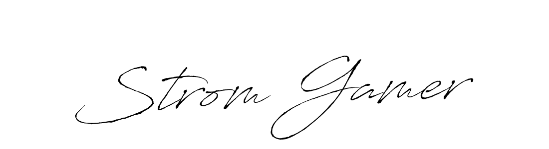 The best way (Antro_Vectra) to make a short signature is to pick only two or three words in your name. The name Strom Gamer include a total of six letters. For converting this name. Strom Gamer signature style 6 images and pictures png