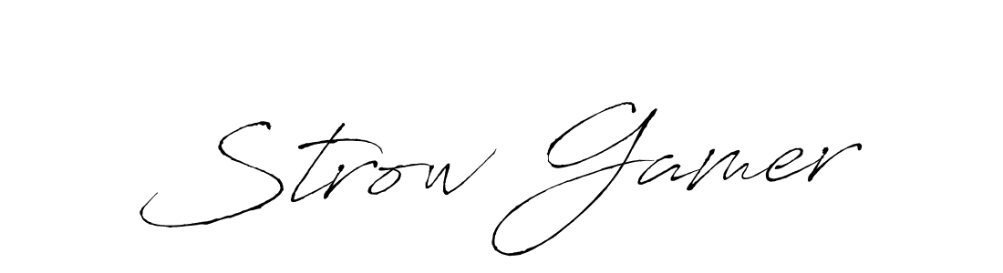 Similarly Antro_Vectra is the best handwritten signature design. Signature creator online .You can use it as an online autograph creator for name Strow Gamer. Strow Gamer signature style 6 images and pictures png