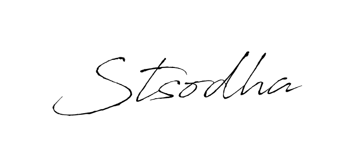 Once you've used our free online signature maker to create your best signature Antro_Vectra style, it's time to enjoy all of the benefits that Stsodha name signing documents. Stsodha signature style 6 images and pictures png