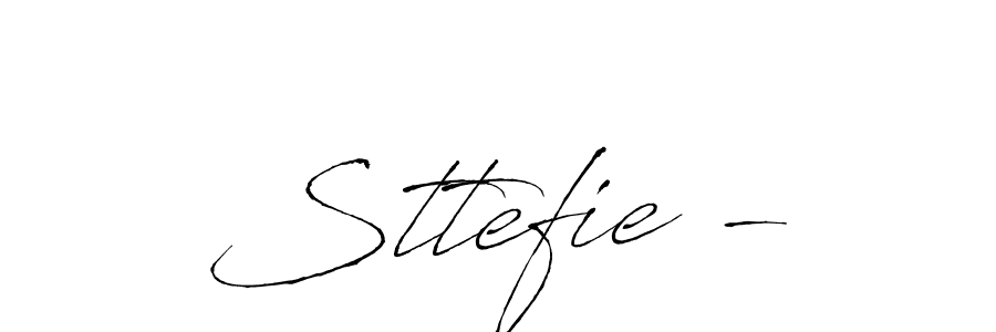 if you are searching for the best signature style for your name Sttefie -. so please give up your signature search. here we have designed multiple signature styles  using Antro_Vectra. Sttefie - signature style 6 images and pictures png