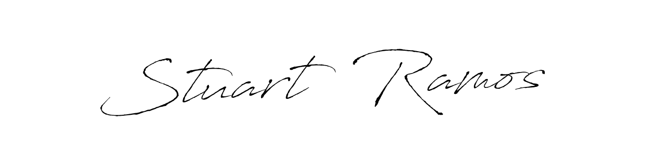 How to make Stuart  Ramos name signature. Use Antro_Vectra style for creating short signs online. This is the latest handwritten sign. Stuart  Ramos signature style 6 images and pictures png