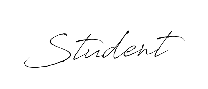 Design your own signature with our free online signature maker. With this signature software, you can create a handwritten (Antro_Vectra) signature for name Student. Student signature style 6 images and pictures png