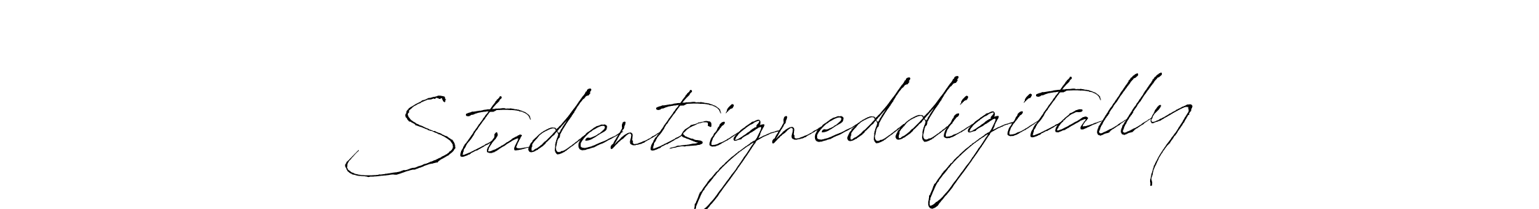 The best way (Antro_Vectra) to make a short signature is to pick only two or three words in your name. The name Studentsigneddigitally include a total of six letters. For converting this name. Studentsigneddigitally signature style 6 images and pictures png