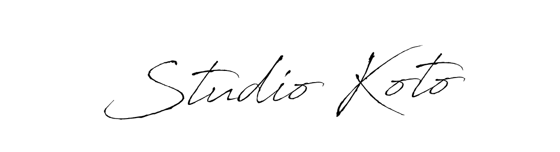 Studio Koto stylish signature style. Best Handwritten Sign (Antro_Vectra) for my name. Handwritten Signature Collection Ideas for my name Studio Koto. Studio Koto signature style 6 images and pictures png