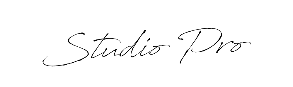 Make a beautiful signature design for name Studio Pro. With this signature (Antro_Vectra) style, you can create a handwritten signature for free. Studio Pro signature style 6 images and pictures png