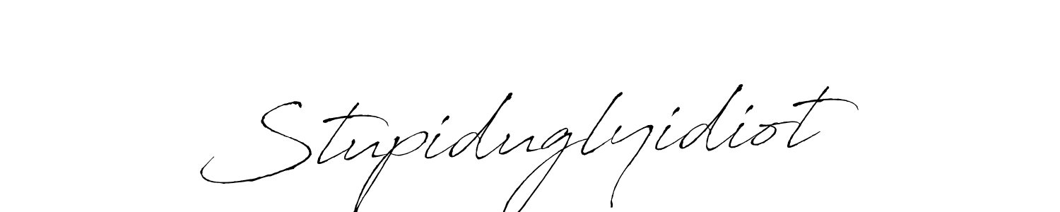 Make a beautiful signature design for name Stupiduglyidiot. With this signature (Antro_Vectra) style, you can create a handwritten signature for free. Stupiduglyidiot signature style 6 images and pictures png