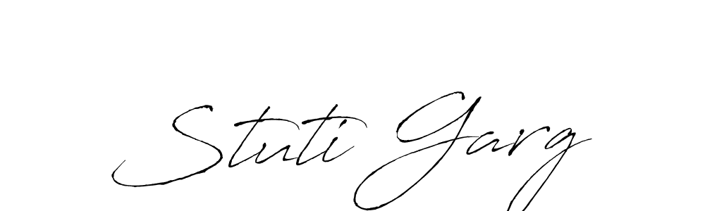 Create a beautiful signature design for name Stuti Garg. With this signature (Antro_Vectra) fonts, you can make a handwritten signature for free. Stuti Garg signature style 6 images and pictures png