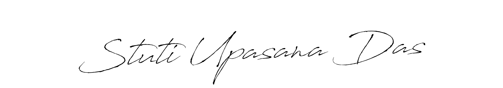 How to make Stuti Upasana Das name signature. Use Antro_Vectra style for creating short signs online. This is the latest handwritten sign. Stuti Upasana Das signature style 6 images and pictures png