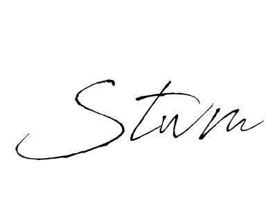 Also You can easily find your signature by using the search form. We will create Stwm name handwritten signature images for you free of cost using Antro_Vectra sign style. Stwm signature style 6 images and pictures png