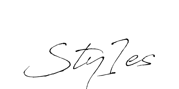 Make a beautiful signature design for name Sty]es. With this signature (Antro_Vectra) style, you can create a handwritten signature for free. Sty]es signature style 6 images and pictures png