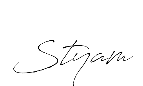 How to make Styam name signature. Use Antro_Vectra style for creating short signs online. This is the latest handwritten sign. Styam signature style 6 images and pictures png