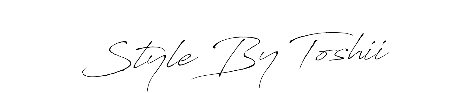 Create a beautiful signature design for name Style By Toshii. With this signature (Antro_Vectra) fonts, you can make a handwritten signature for free. Style By Toshii signature style 6 images and pictures png