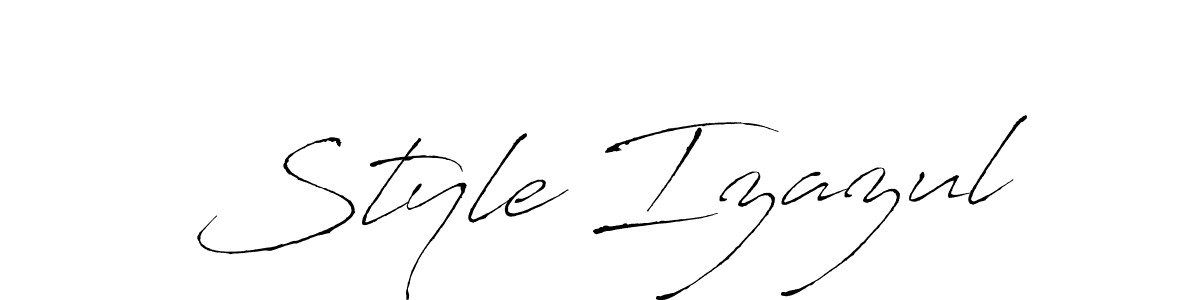 Create a beautiful signature design for name Style Izazul. With this signature (Antro_Vectra) fonts, you can make a handwritten signature for free. Style Izazul signature style 6 images and pictures png