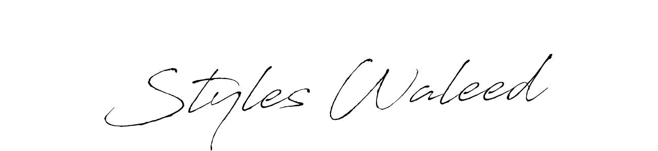 How to make Styles Waleed signature? Antro_Vectra is a professional autograph style. Create handwritten signature for Styles Waleed name. Styles Waleed signature style 6 images and pictures png