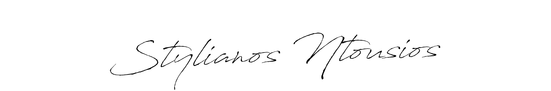 Stylianos Ntousios stylish signature style. Best Handwritten Sign (Antro_Vectra) for my name. Handwritten Signature Collection Ideas for my name Stylianos Ntousios. Stylianos Ntousios signature style 6 images and pictures png