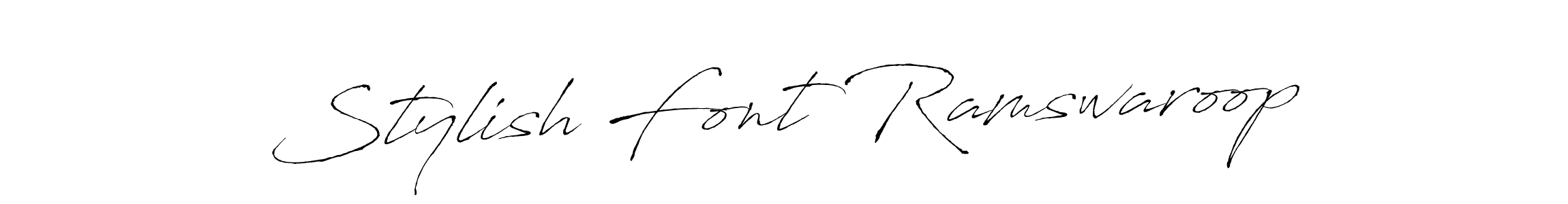 Make a short Stylish Font Ramswaroop signature style. Manage your documents anywhere anytime using Antro_Vectra. Create and add eSignatures, submit forms, share and send files easily. Stylish Font Ramswaroop signature style 6 images and pictures png