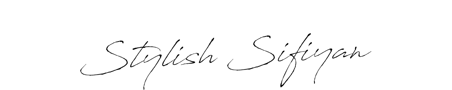 Design your own signature with our free online signature maker. With this signature software, you can create a handwritten (Antro_Vectra) signature for name Stylish Sifiyan. Stylish Sifiyan signature style 6 images and pictures png