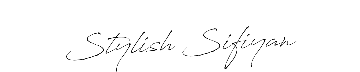 Design your own signature with our free online signature maker. With this signature software, you can create a handwritten (Antro_Vectra) signature for name Stylish Sifiyan. Stylish Sifiyan signature style 6 images and pictures png