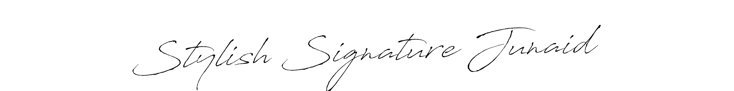 Use a signature maker to create a handwritten signature online. With this signature software, you can design (Antro_Vectra) your own signature for name Stylish Signature Junaid. Stylish Signature Junaid signature style 6 images and pictures png