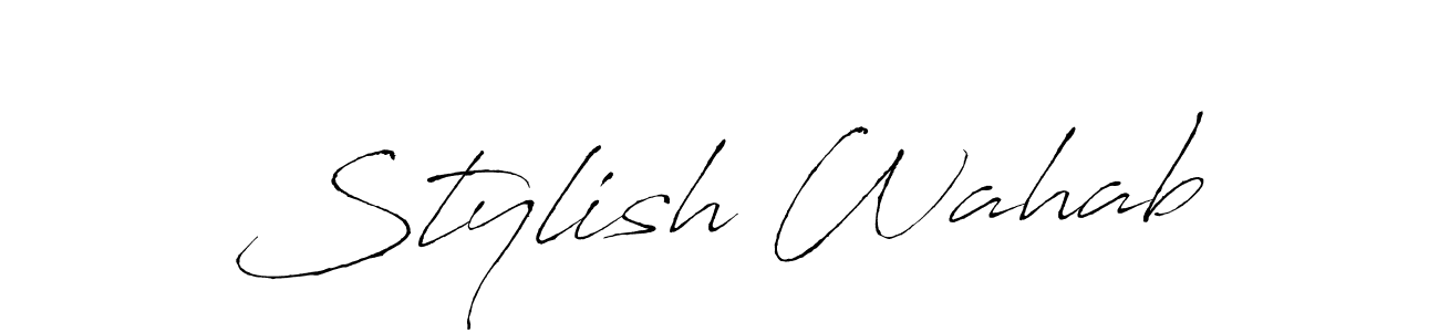 Make a short Stylish Wahab signature style. Manage your documents anywhere anytime using Antro_Vectra. Create and add eSignatures, submit forms, share and send files easily. Stylish Wahab signature style 6 images and pictures png
