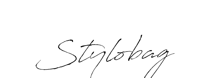 Design your own signature with our free online signature maker. With this signature software, you can create a handwritten (Antro_Vectra) signature for name Stylobag. Stylobag signature style 6 images and pictures png
