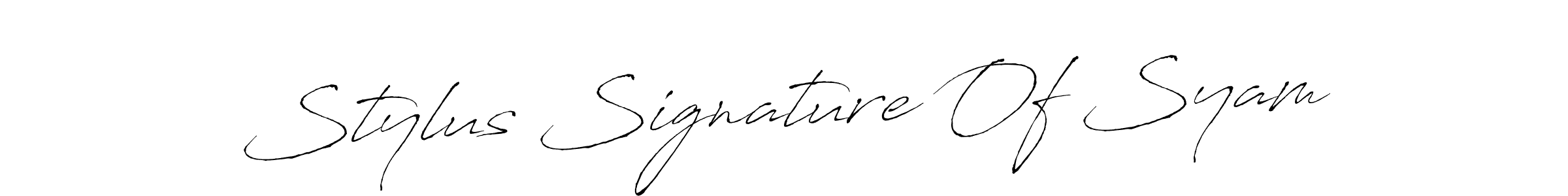 Also You can easily find your signature by using the search form. We will create Stylus Signature Of Syam name handwritten signature images for you free of cost using Antro_Vectra sign style. Stylus Signature Of Syam signature style 6 images and pictures png