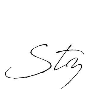 How to make Stz name signature. Use Antro_Vectra style for creating short signs online. This is the latest handwritten sign. Stz signature style 6 images and pictures png