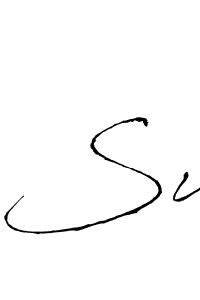 Antro_Vectra is a professional signature style that is perfect for those who want to add a touch of class to their signature. It is also a great choice for those who want to make their signature more unique. Get Su name to fancy signature for free. Su signature style 6 images and pictures png