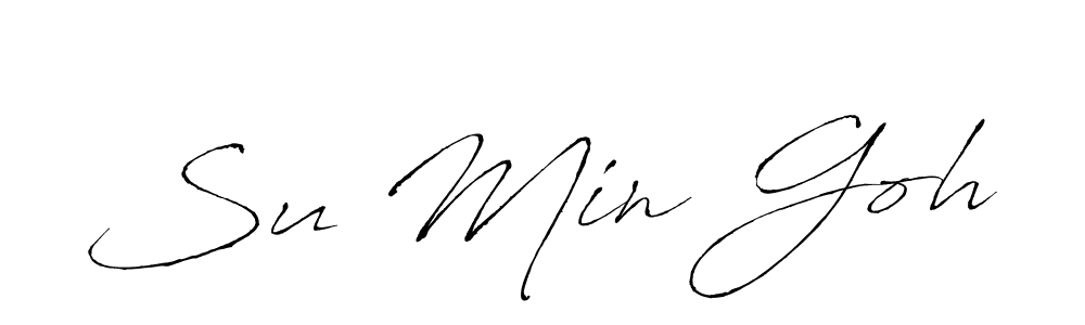 Create a beautiful signature design for name Su Min Goh. With this signature (Antro_Vectra) fonts, you can make a handwritten signature for free. Su Min Goh signature style 6 images and pictures png