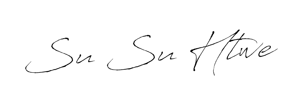 Create a beautiful signature design for name Su Su Htwe. With this signature (Antro_Vectra) fonts, you can make a handwritten signature for free. Su Su Htwe signature style 6 images and pictures png