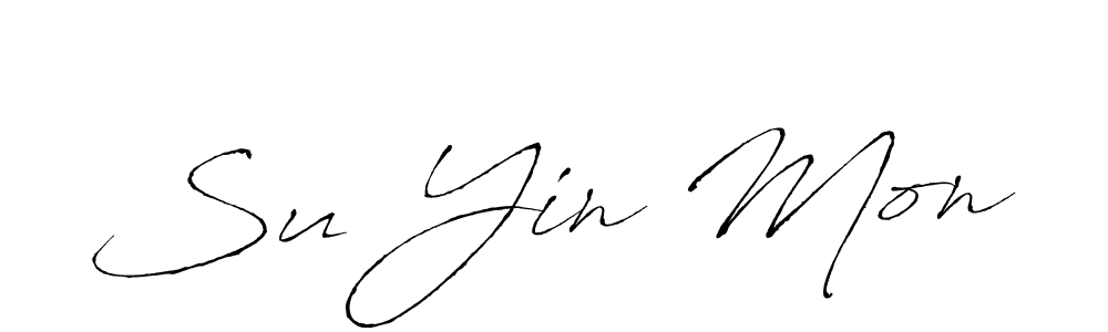 Make a beautiful signature design for name Su Yin Mon. With this signature (Antro_Vectra) style, you can create a handwritten signature for free. Su Yin Mon signature style 6 images and pictures png