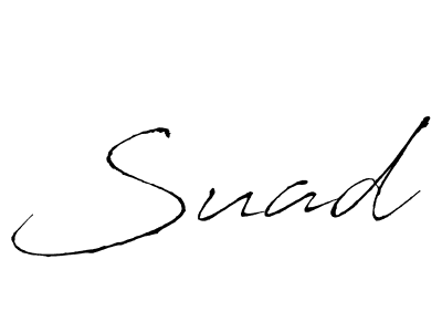 Also we have Suad name is the best signature style. Create professional handwritten signature collection using Antro_Vectra autograph style. Suad signature style 6 images and pictures png