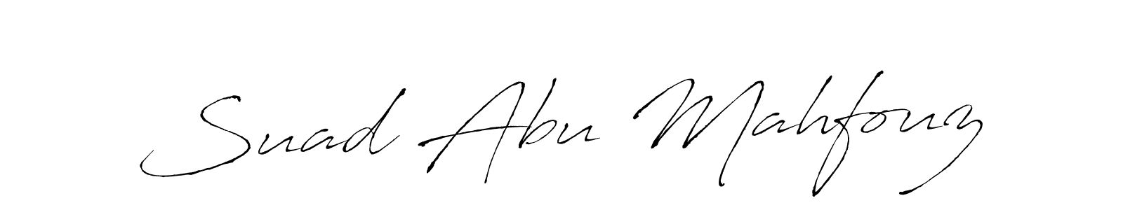 Here are the top 10 professional signature styles for the name Suad Abu Mahfouz. These are the best autograph styles you can use for your name. Suad Abu Mahfouz signature style 6 images and pictures png