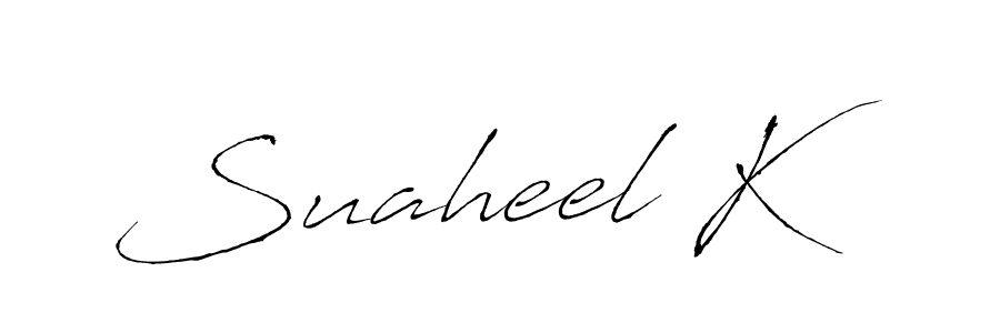 Also we have Suaheel K name is the best signature style. Create professional handwritten signature collection using Antro_Vectra autograph style. Suaheel K signature style 6 images and pictures png