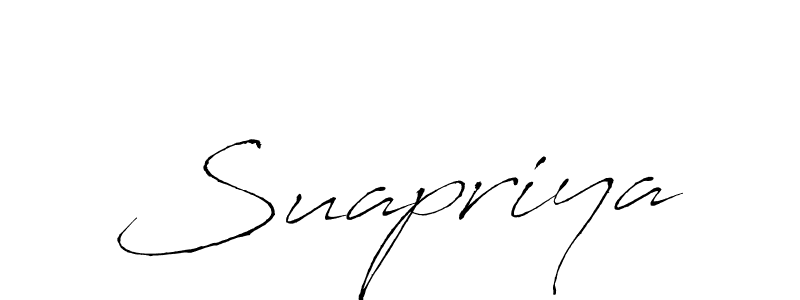 Suapriya stylish signature style. Best Handwritten Sign (Antro_Vectra) for my name. Handwritten Signature Collection Ideas for my name Suapriya. Suapriya signature style 6 images and pictures png