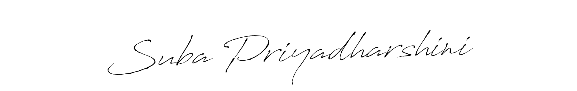 The best way (Antro_Vectra) to make a short signature is to pick only two or three words in your name. The name Suba Priyadharshini include a total of six letters. For converting this name. Suba Priyadharshini signature style 6 images and pictures png
