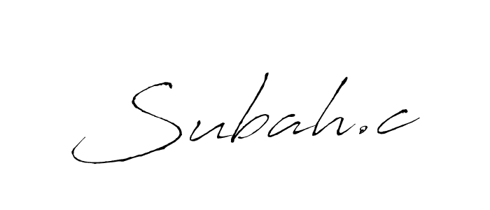 Design your own signature with our free online signature maker. With this signature software, you can create a handwritten (Antro_Vectra) signature for name Subah.c. Subah.c signature style 6 images and pictures png