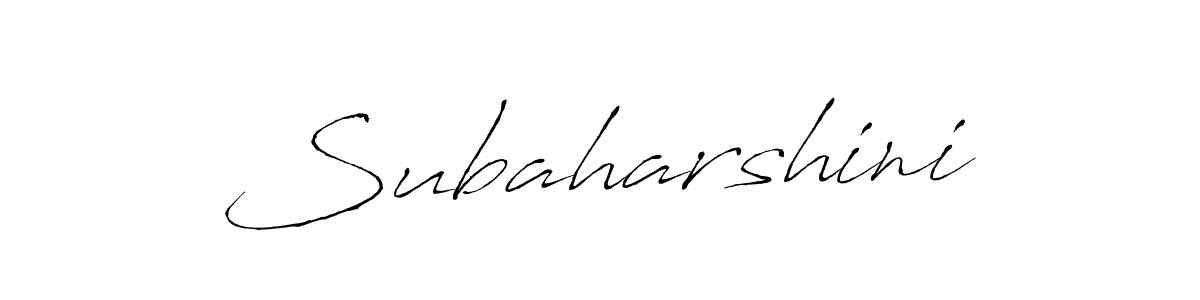 Make a beautiful signature design for name Subaharshini. With this signature (Antro_Vectra) style, you can create a handwritten signature for free. Subaharshini signature style 6 images and pictures png