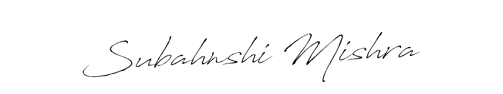 How to make Subahnshi Mishra name signature. Use Antro_Vectra style for creating short signs online. This is the latest handwritten sign. Subahnshi Mishra signature style 6 images and pictures png