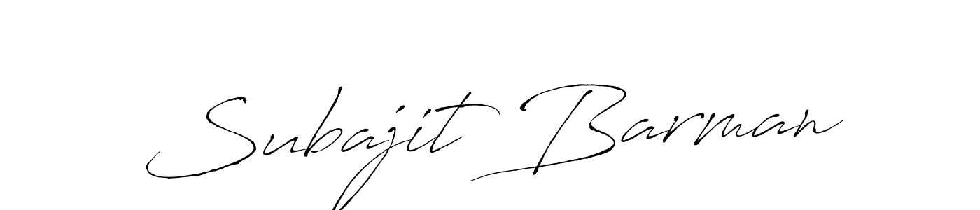 Use a signature maker to create a handwritten signature online. With this signature software, you can design (Antro_Vectra) your own signature for name Subajit Barman. Subajit Barman signature style 6 images and pictures png