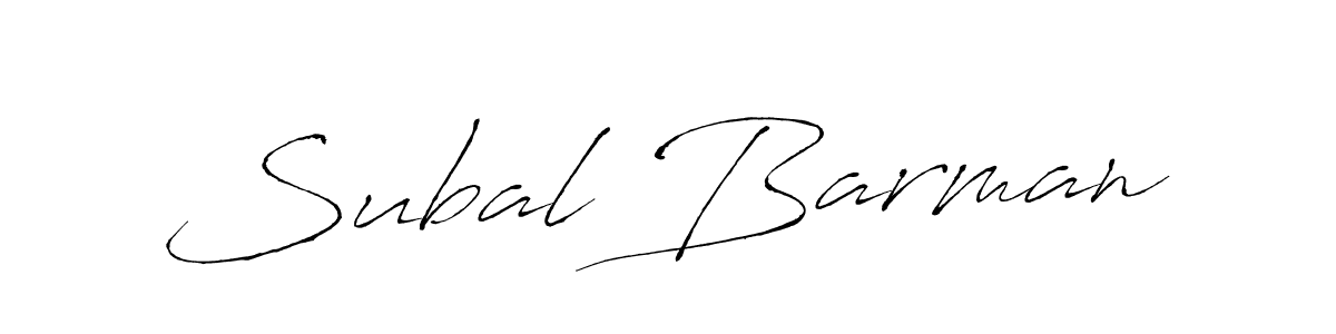 Make a beautiful signature design for name Subal Barman. With this signature (Antro_Vectra) style, you can create a handwritten signature for free. Subal Barman signature style 6 images and pictures png