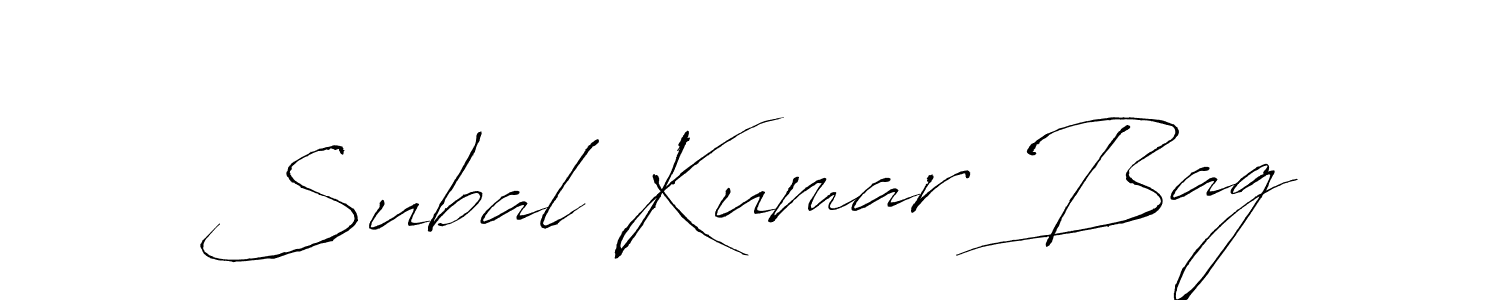 It looks lik you need a new signature style for name Subal Kumar Bag. Design unique handwritten (Antro_Vectra) signature with our free signature maker in just a few clicks. Subal Kumar Bag signature style 6 images and pictures png