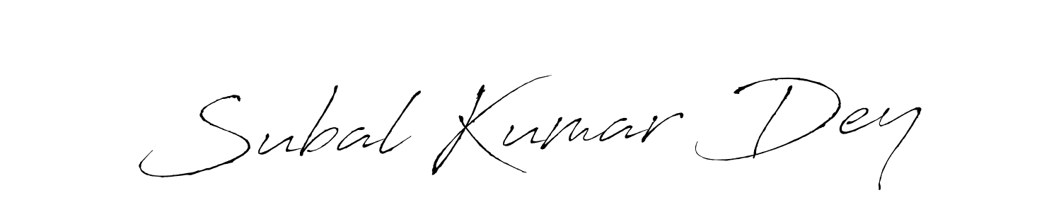 Antro_Vectra is a professional signature style that is perfect for those who want to add a touch of class to their signature. It is also a great choice for those who want to make their signature more unique. Get Subal Kumar Dey name to fancy signature for free. Subal Kumar Dey signature style 6 images and pictures png