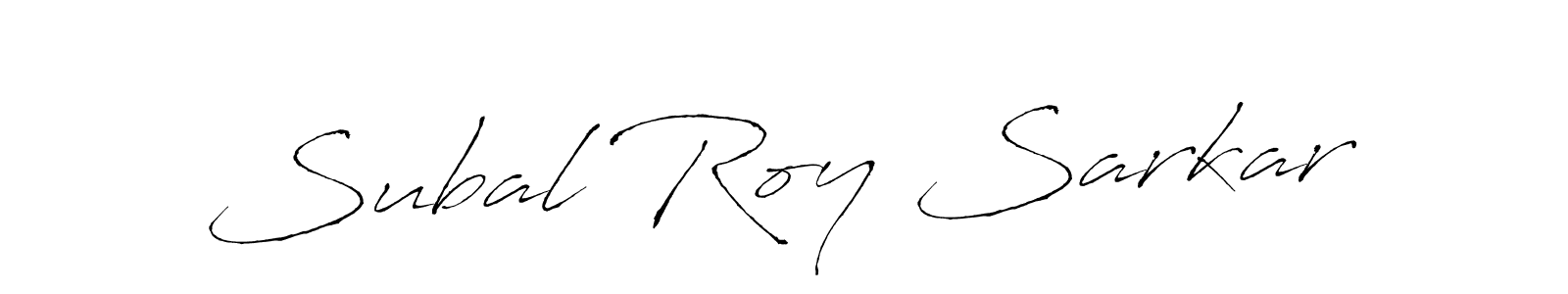 How to make Subal Roy Sarkar signature? Antro_Vectra is a professional autograph style. Create handwritten signature for Subal Roy Sarkar name. Subal Roy Sarkar signature style 6 images and pictures png