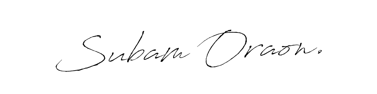 Antro_Vectra is a professional signature style that is perfect for those who want to add a touch of class to their signature. It is also a great choice for those who want to make their signature more unique. Get Subam Oraon. name to fancy signature for free. Subam Oraon. signature style 6 images and pictures png