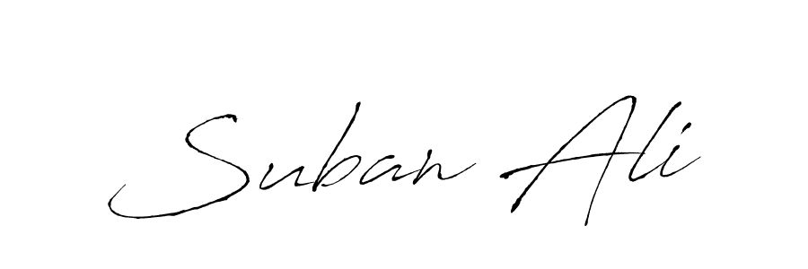 How to make Suban Ali name signature. Use Antro_Vectra style for creating short signs online. This is the latest handwritten sign. Suban Ali signature style 6 images and pictures png