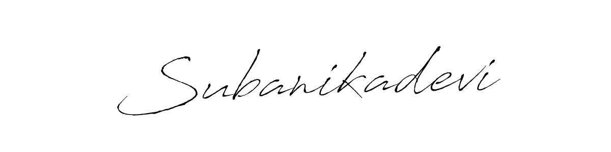 Use a signature maker to create a handwritten signature online. With this signature software, you can design (Antro_Vectra) your own signature for name Subanikadevi. Subanikadevi signature style 6 images and pictures png