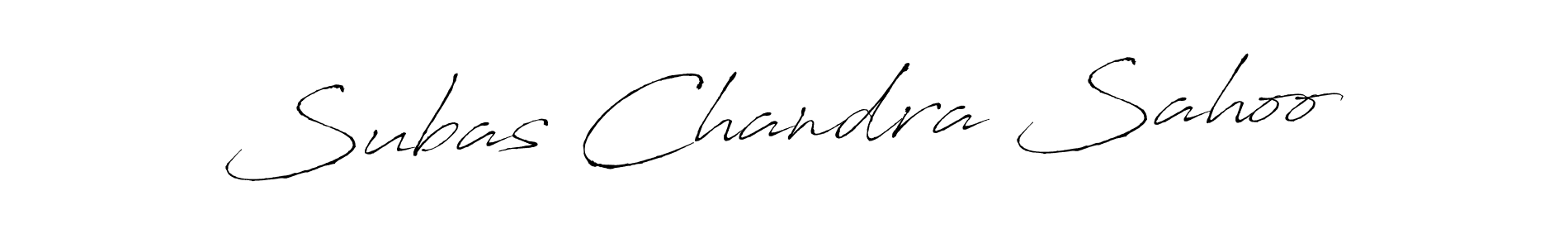 How to make Subas Chandra Sahoo name signature. Use Antro_Vectra style for creating short signs online. This is the latest handwritten sign. Subas Chandra Sahoo signature style 6 images and pictures png