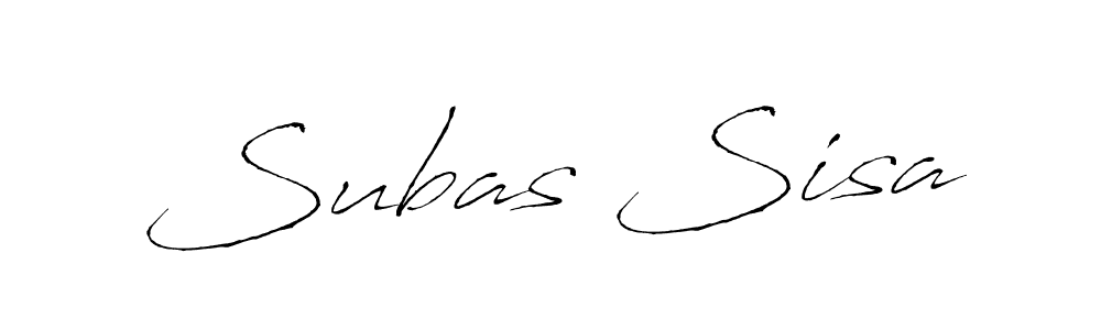 Use a signature maker to create a handwritten signature online. With this signature software, you can design (Antro_Vectra) your own signature for name Subas Sisa. Subas Sisa signature style 6 images and pictures png
